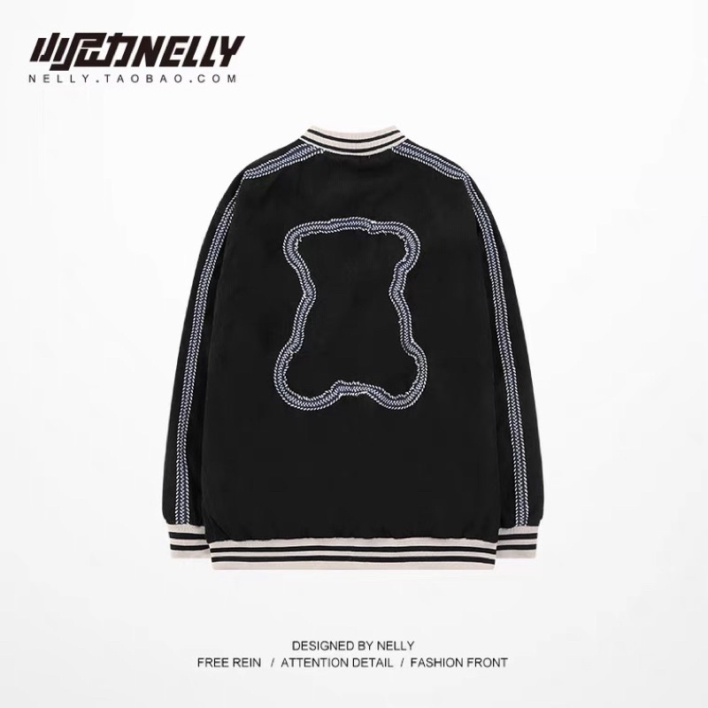 Áo khoác  Nelly Heybig dáng unisex form rộng 65 heybig bear  36 100
