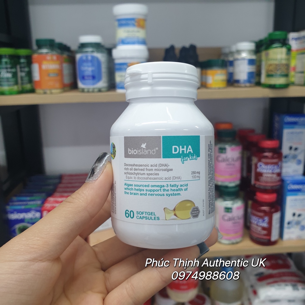 Viên Uống Bổ Sung DHA Cho Bé Bio Island DHA Kids