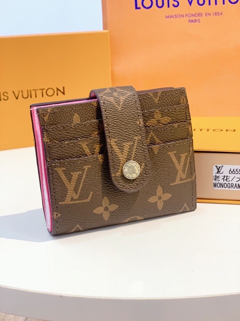 Ví cài thẻ fullbox cam