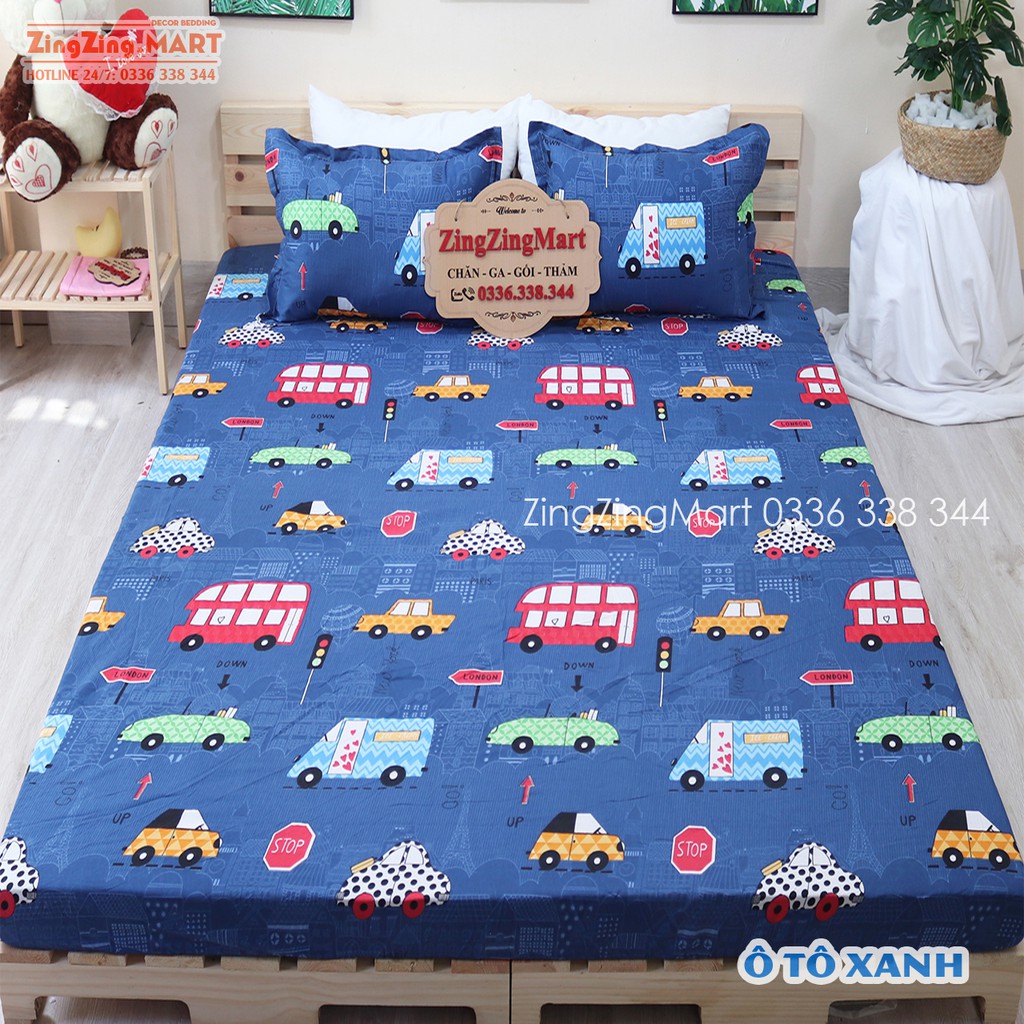 Ga Gối Poly Bộ Ga trải giường | Bộ Drap giường cho Bé - Nhiều mẫu ngộ nghĩnh ảnh thật - ZingZingMart