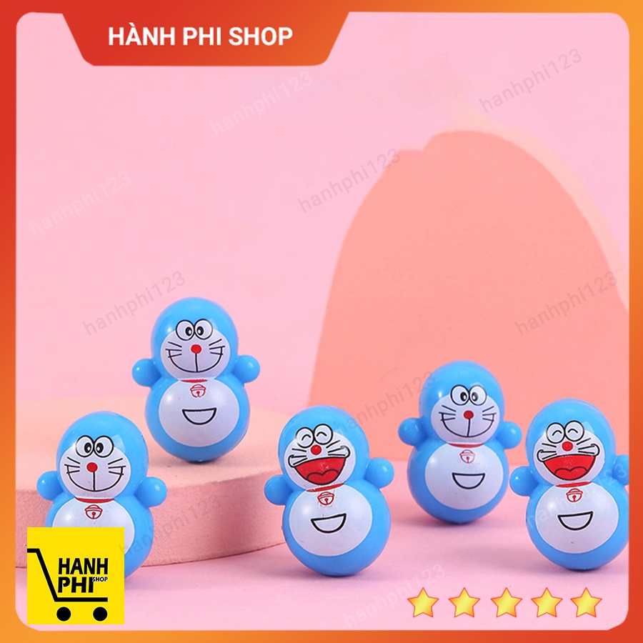 Bộ 10 lật đật mini đồ chơi lật đật tí hon doraemon cho bé cute dễ thương giá rẻ (pikachu, người tuyết, minion)