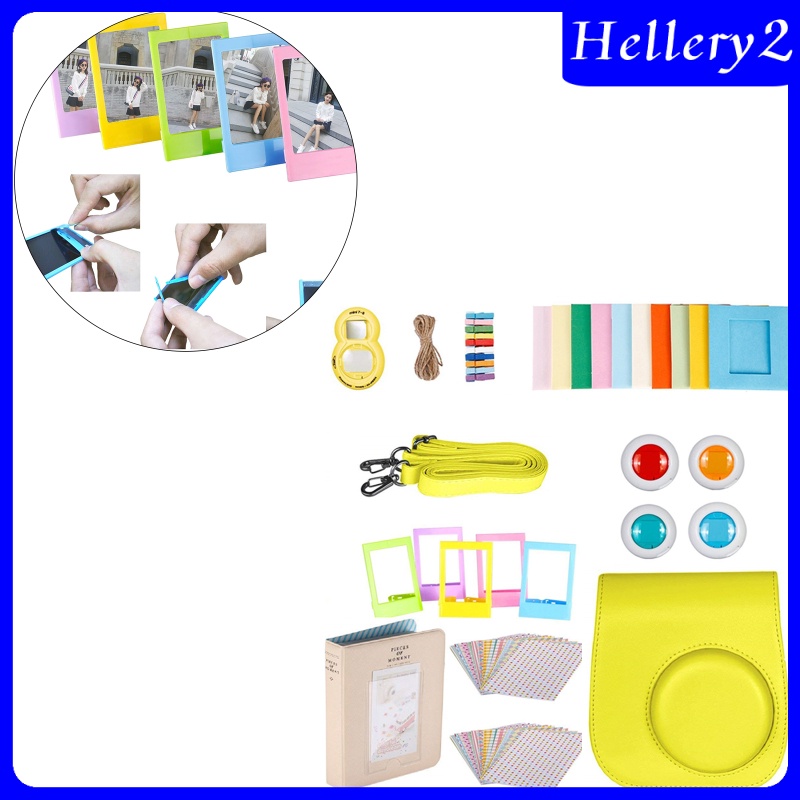 [HELLERY2] Accessories Bundle Kit For Fujifilm Instax Mini 9 Camera With Straps