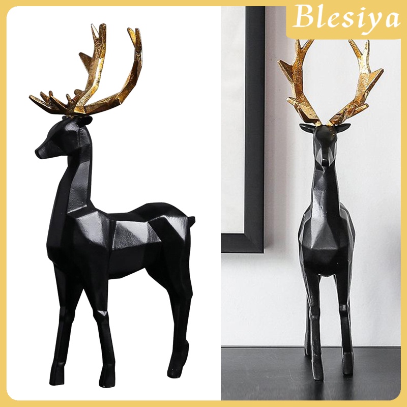 Tượng Nai Sừng Tấm Nghệ Thuật Để Bàn Trang Trí