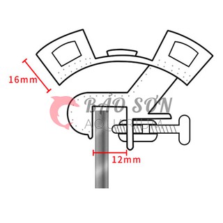 Kẹp giữ ống thay nước bể cá