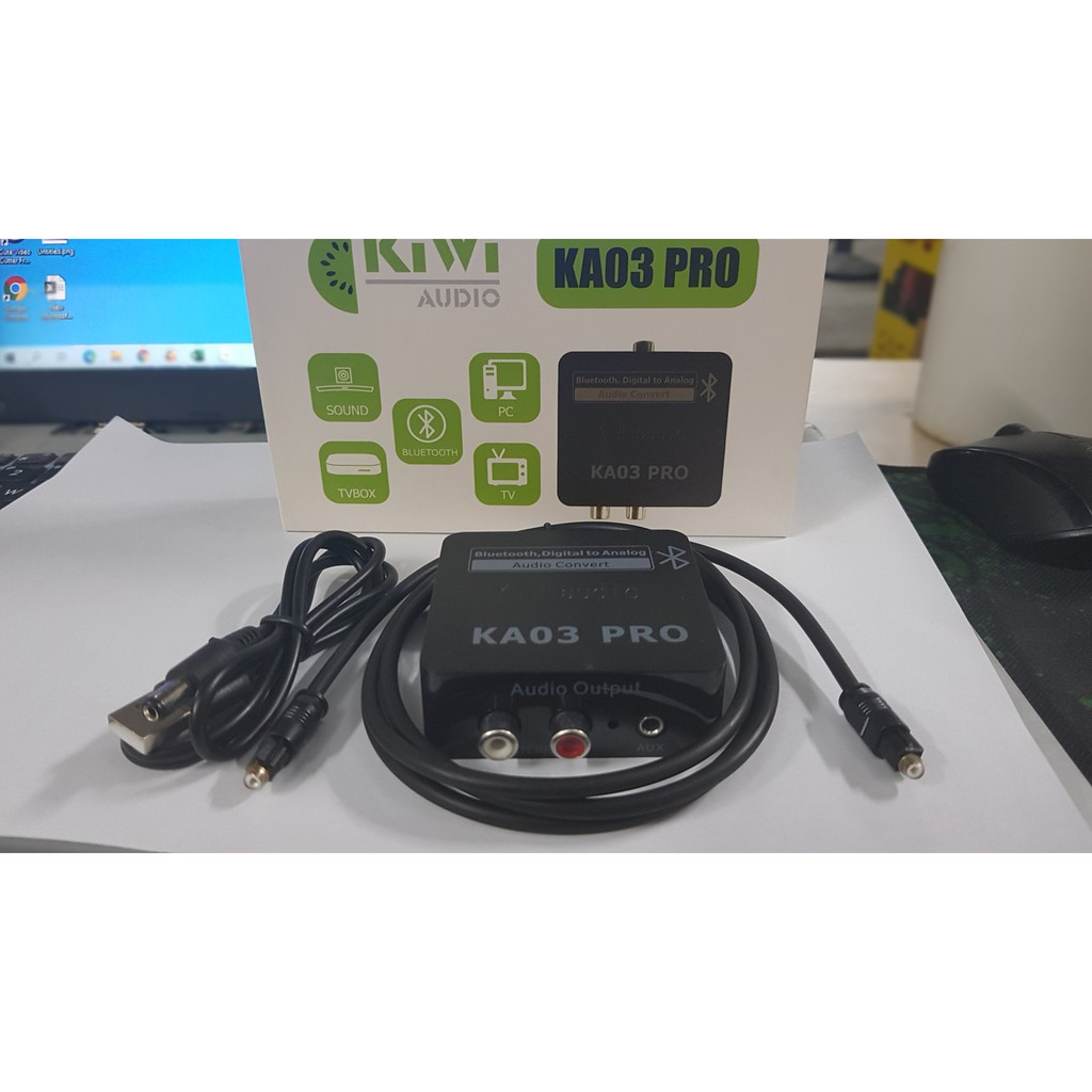 Chuyển Quang ra AV Kiwi KA03 Pro  có Bluetooth - BH 12 tháng - Chính Hãng