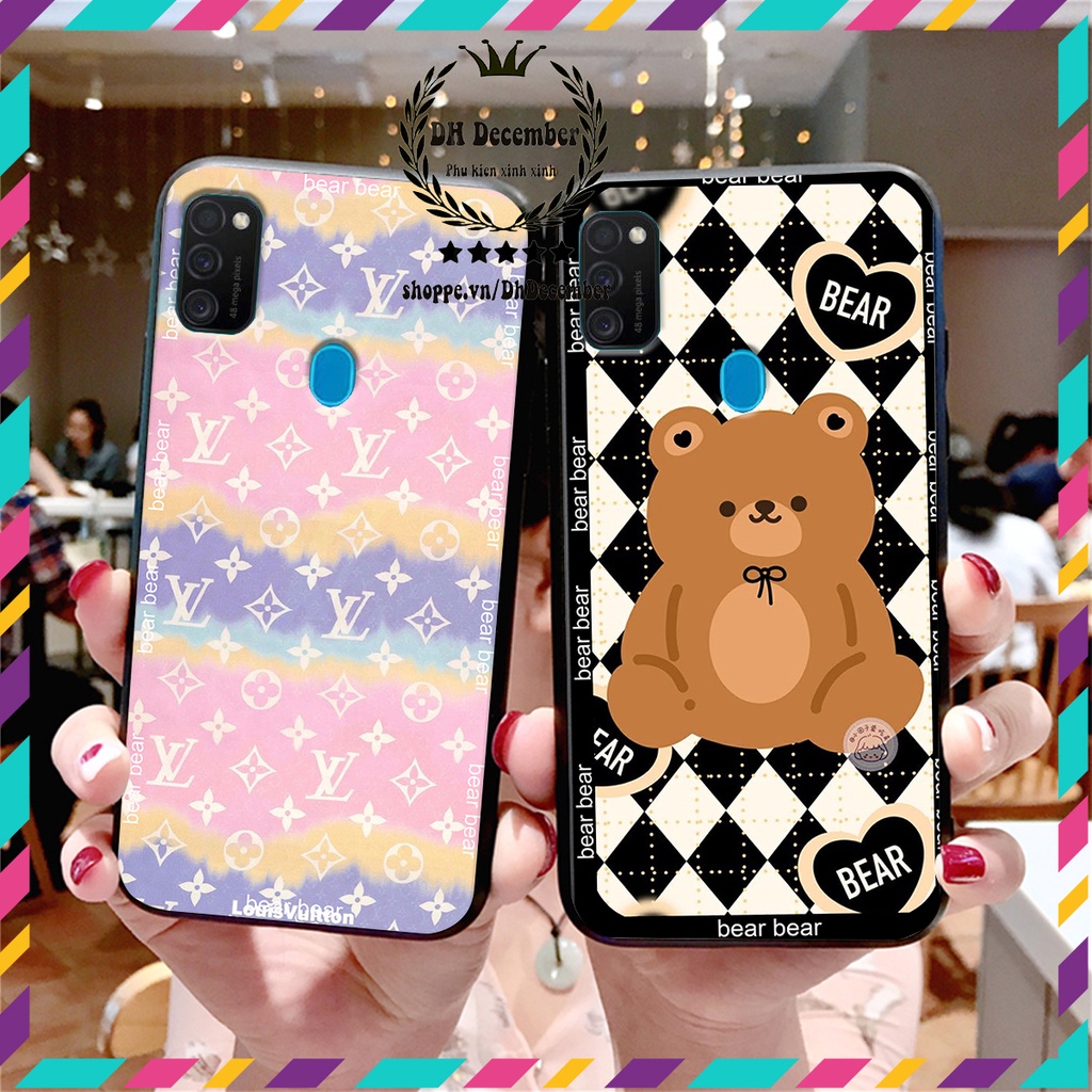 Ốp lưng Oppo A53 in hình 3D GẤU HỒNG-GẤU BE3R -XINH XẺO CỰC ĐẸP