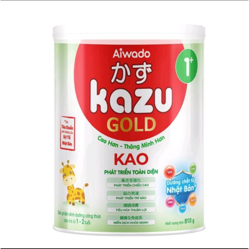 Sữa bột kazu gold kao 1+ 810g