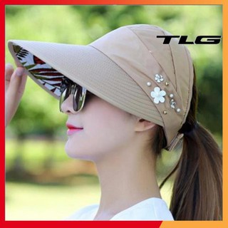 ❤️Deal Sốc❤️ Mũ Nón Nữ Chống Nắng Cao Cấp  TI 422 (kaki) tặng khăn phượt đa năng M 311