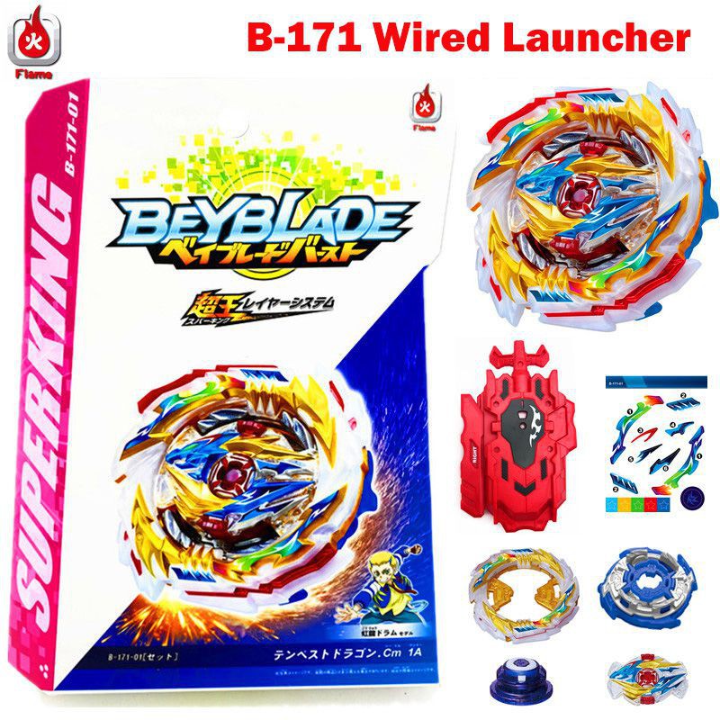 Đồ chơi con quay Beyblade Superking B-171 Tempest Dragon 1A đầu đơn dĩa phóng tùy chọn tiện lợi