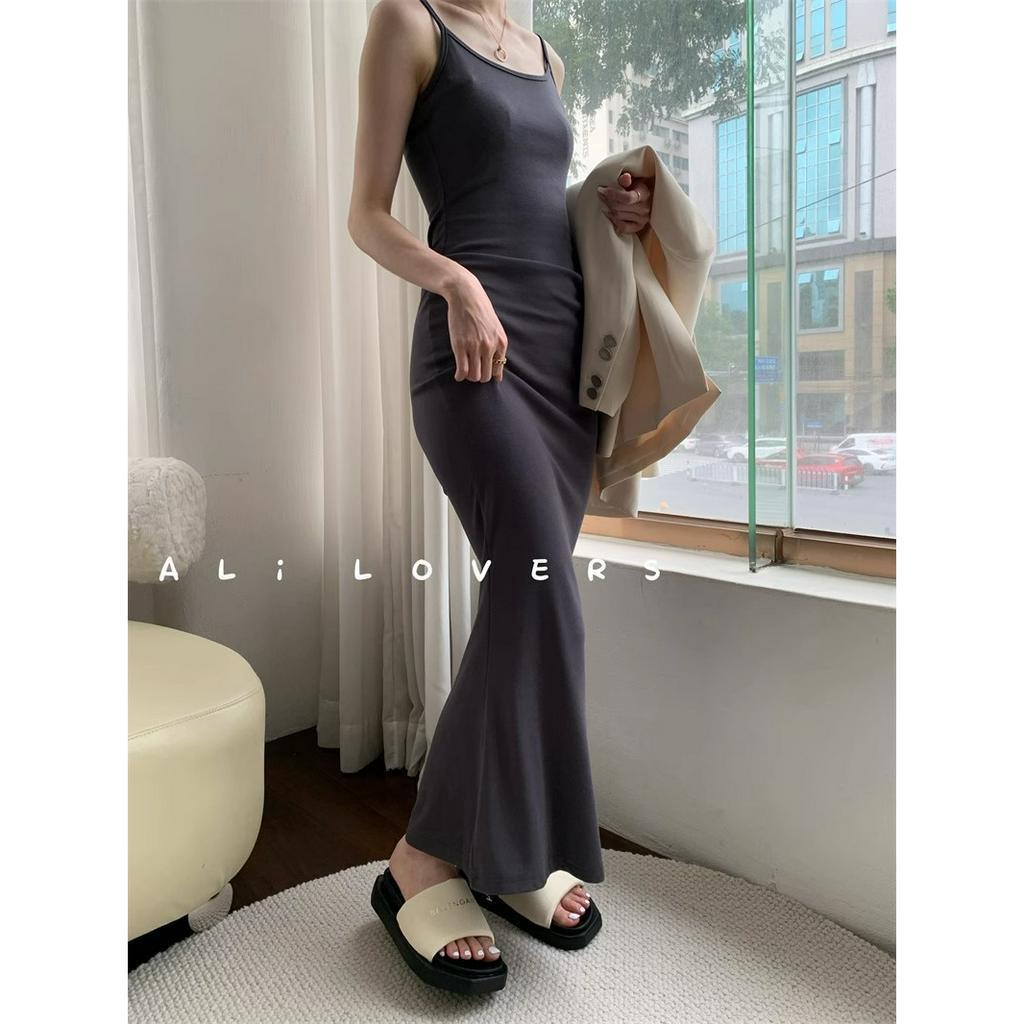 Dép Sandal Đế Phẳng Dày Dặn Mũi Vuông Quai Ngang Vải Cotton Mềm Thời Trang Mùa Hè 2023 Phong Cách Hàn Quốc Cho Nữ