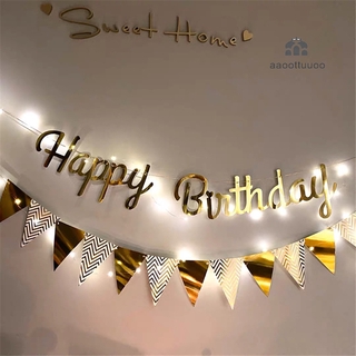 Dây Đèn Led Hình Chữ Happy Birthday Trang Trí Tiệc