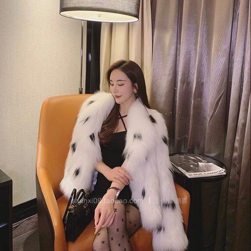 Áo Lông Giả Thú dáng ngắn