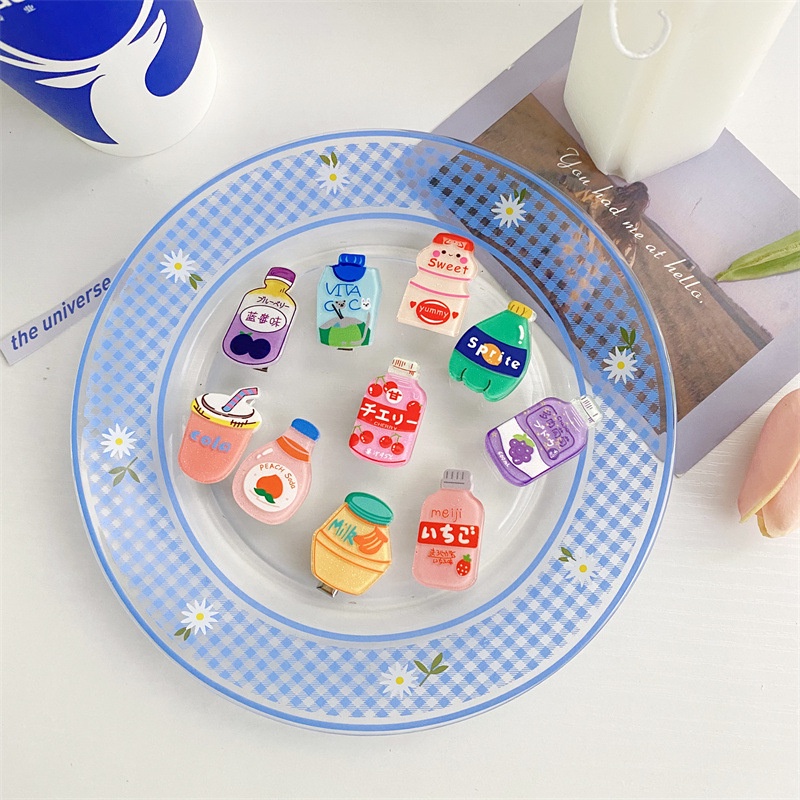 Kẹp Tóc Cài Hình Chai Soda Cute Drinks Đồ Uống Thức Uống