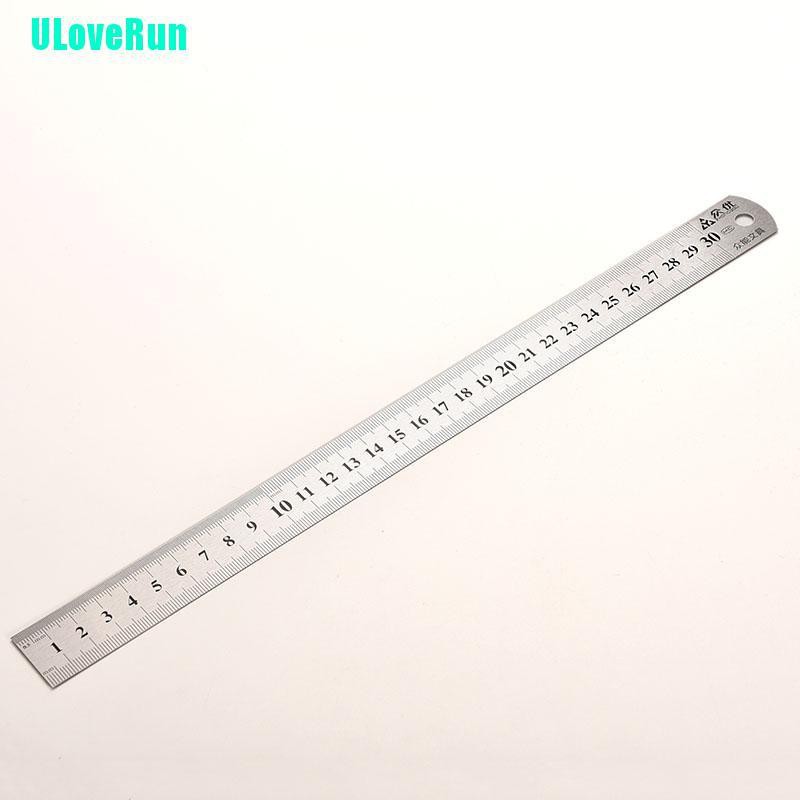 Thước Đo Hai Mặt 30cm Bằng Thép Không Gỉ Chất Lượng Cao