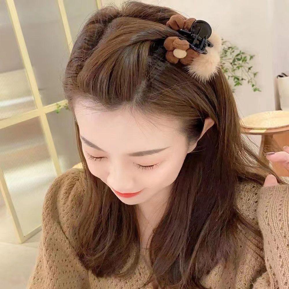 Kẹp Tóc Hoa Bông WMES15H Phong Cách Hàn Quốc Dễ Thương Dành Cho Nữ