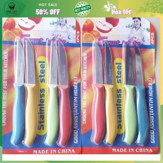 Vỉ 4 dao cắt gọt trái cây - Vỉ 4 dao nhỏ gọn tiện dụng phù hợp cho mọi gia đình