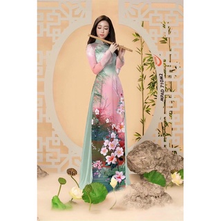 vải áo dài phong cảnh