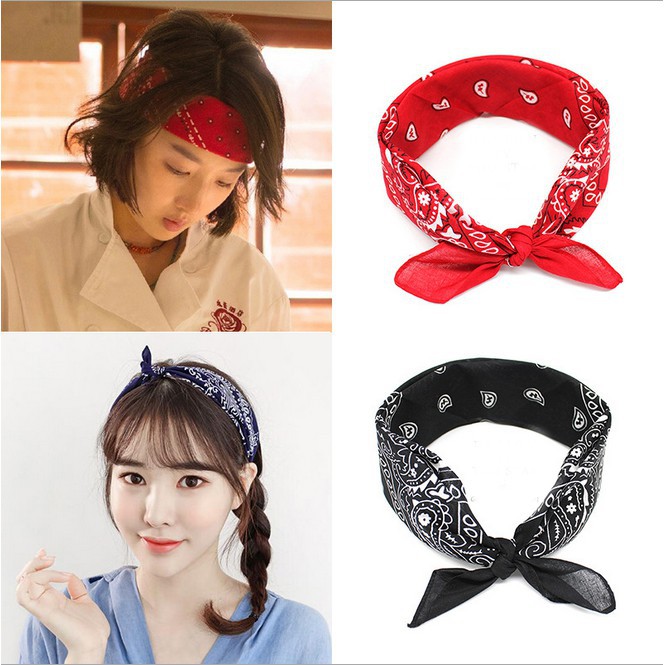 Khăn Bandana, khăn Turban đội đầu hiphop nhiều màu