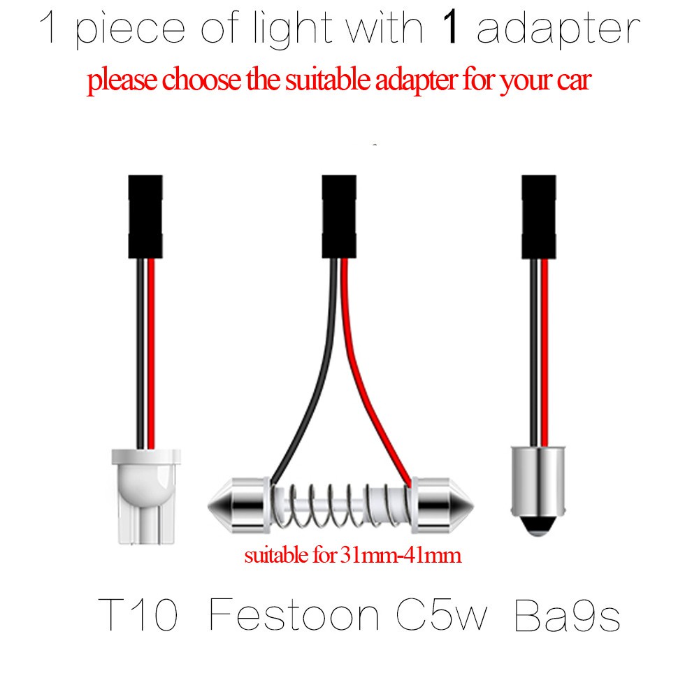 Bảng Điều Khiển Đèn led cob w5w t10 c5w ba9s dc 12v Cho Xe Hơi 18 24 36 48 smd