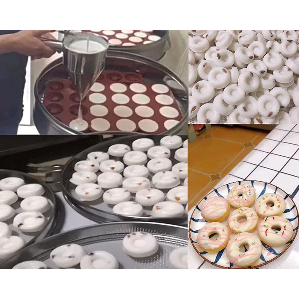 Khuôn Làm Bánh Donut Bằng Silicone Tiện Dụng Cho Gia Đình