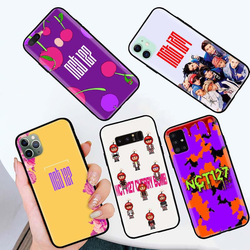 Ốp Điện Thoại Dẻo Viền Đen Họa Tiết Nhóm Nhạc Hàn Quốc NCT 127 U Cho iPhone 12 13 XS Max Mini Pro X DQ-2