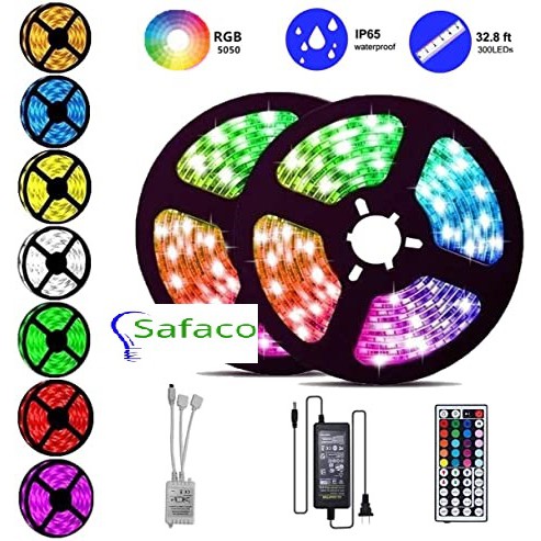 Combo Bộ 10m LED DÂY DÁN TOP TOP ĐỔI 7 MÀU RGB 5050 RGB Chống nước - Phủ Silicone ( DÙNG CHO TOPTOP - 44 PHÍM))