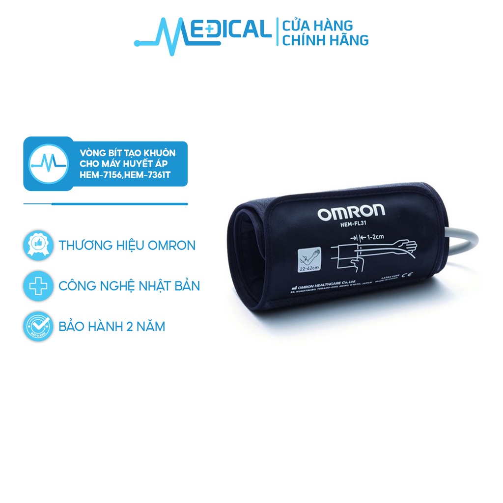 Vòng bít tạo khuôn Cuff dùng cho máy huyết áp OMRON HEM-7156/HEM-7361T - MEDICAL