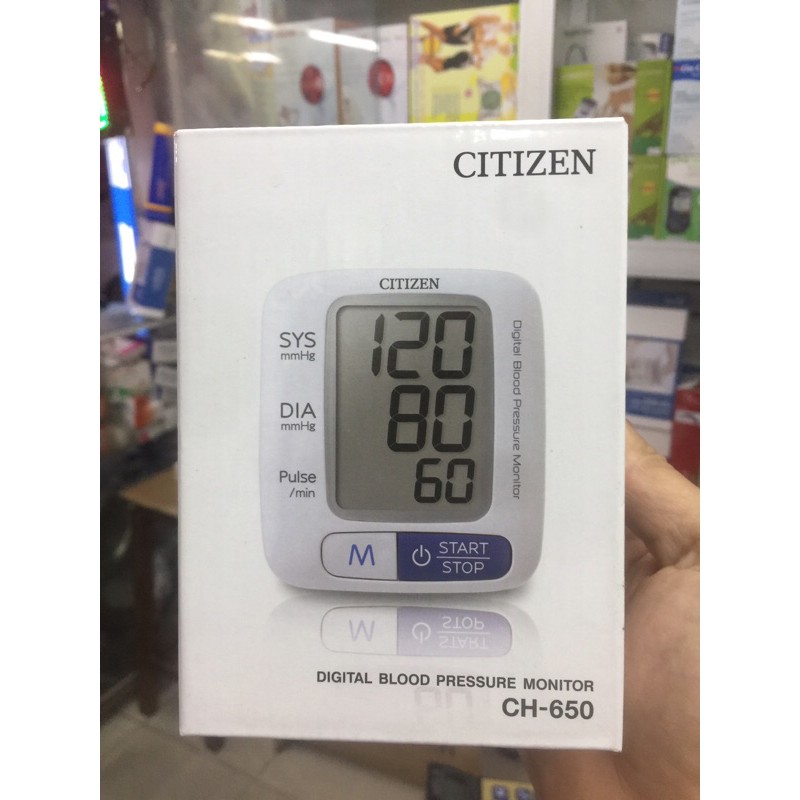 Máy đo huyết áp điện tử cổ tay Model CH650 citizen Bảo hành 24 tháng