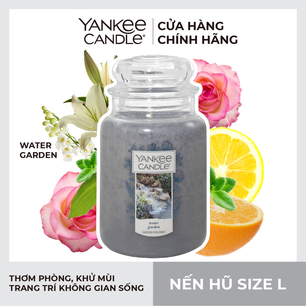 Nến hũ Yankee Candle size L - Water Garden