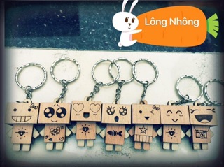 Freeship 99k TQ_Móc khoá danbo