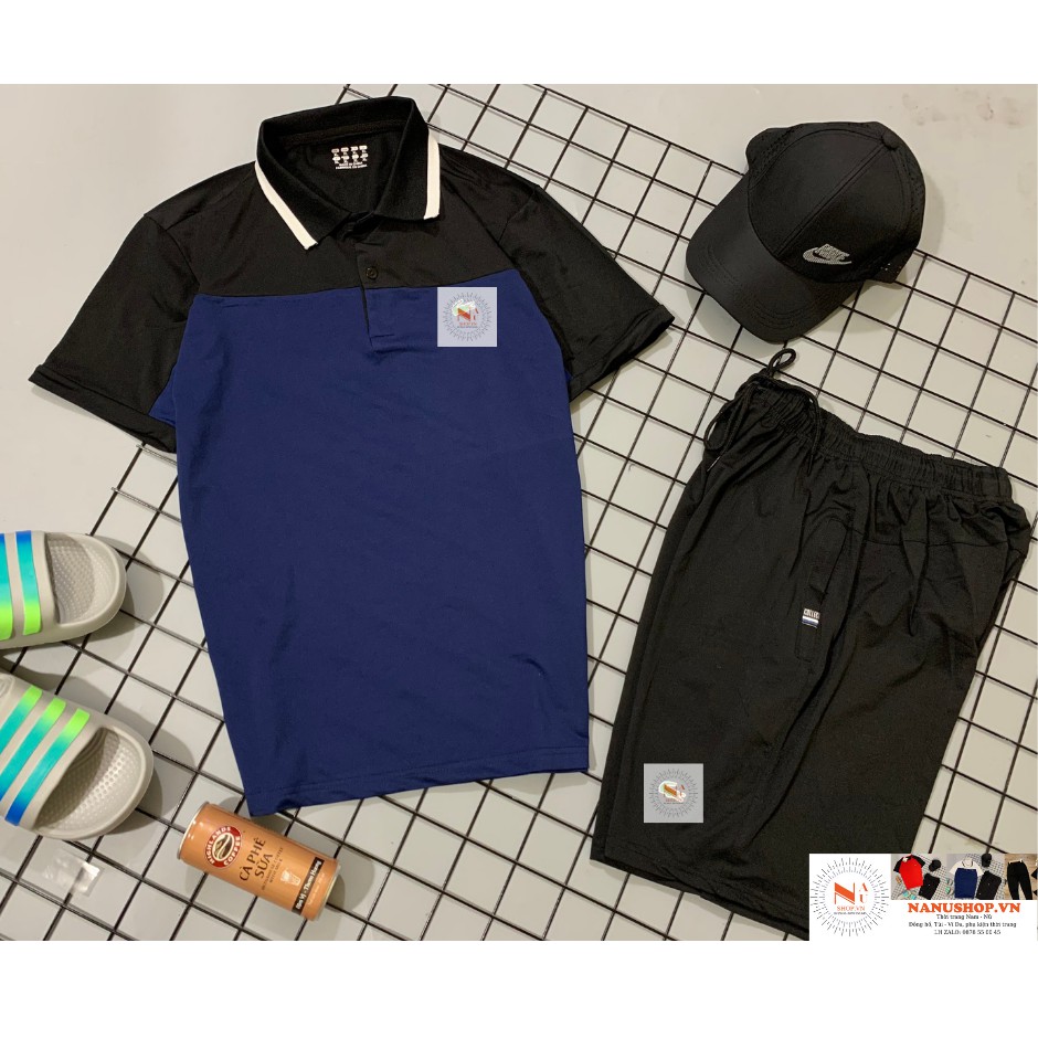 Bộ quần áo hè ❤FreeShip❤  cổ tròn/bẻ 4 màu lựa chọn, chất polo cá sấu thoáng mát. | BigBuy360 - bigbuy360.vn