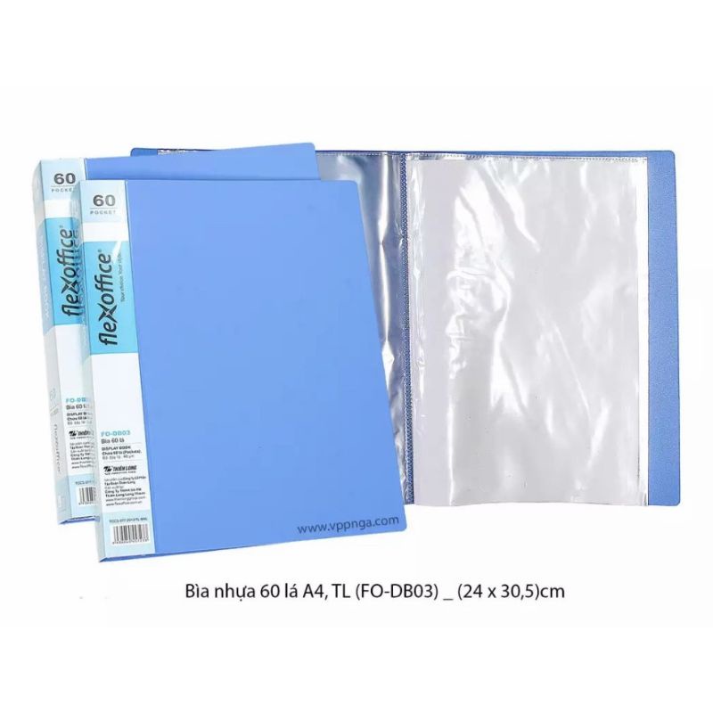 BÌA 60 LÁ A4 FO-DB03 FLEXOFFICE - ALBUM 60 LÁ A4