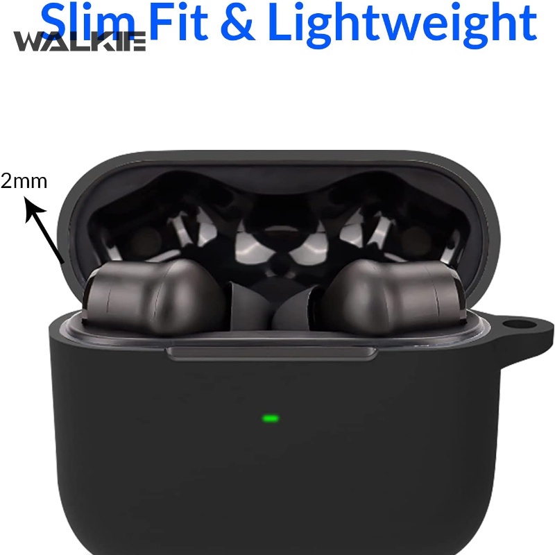 Walkie Vỏ Bảo Vệ Hộp Sạc Tai Nghe Không Dây razer hammerhead pro v2 Bằng Silicon Kèm Móc Khóa Tiện Dụng