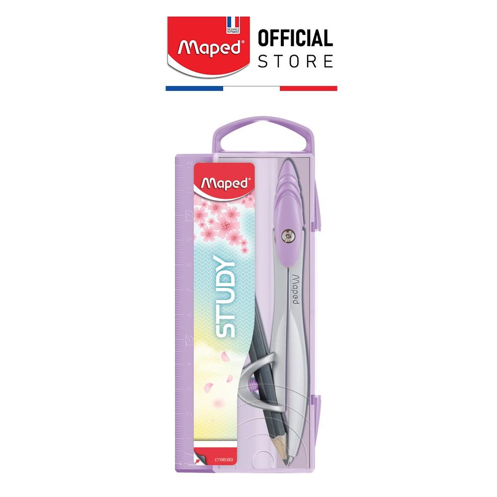 MAPED - Compa học sinh PASTEL - Chì gỗ [Chính hãng]