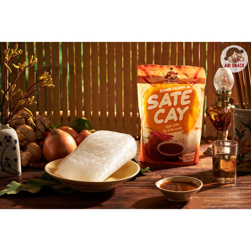 Bánh Tráng Abi vị Sa Tế Cay