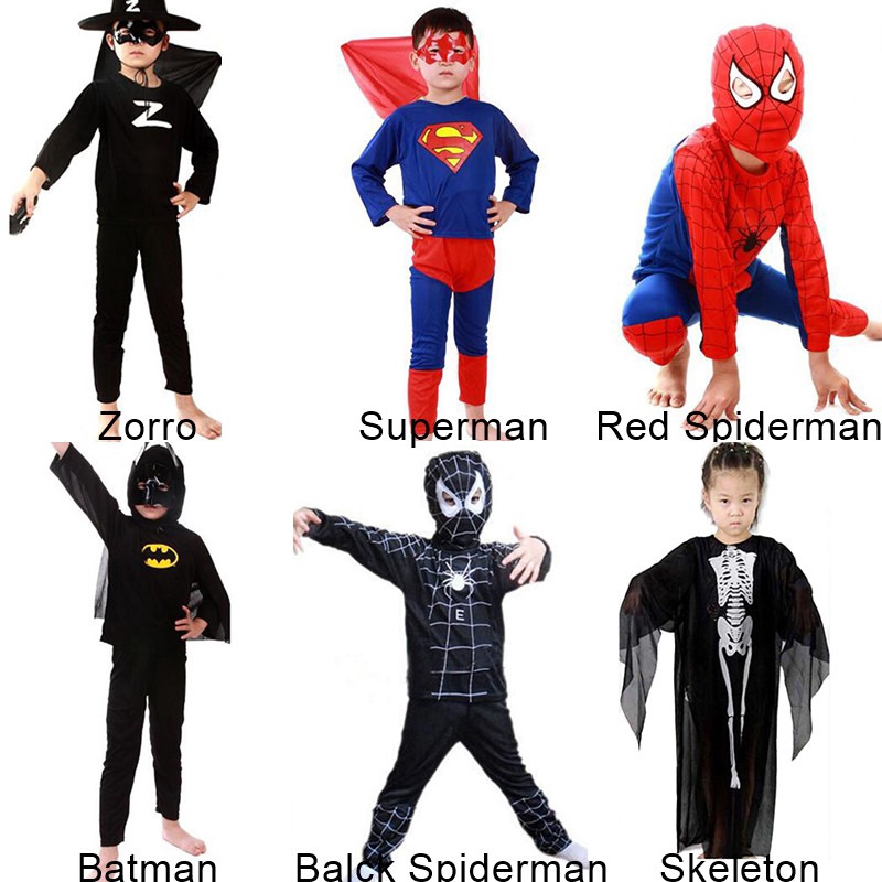 Bộ đồ hóa trang Spiderman cho bé trai trong dịp Halloween