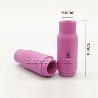 Chụp sứ súng hàn tig wp số 6