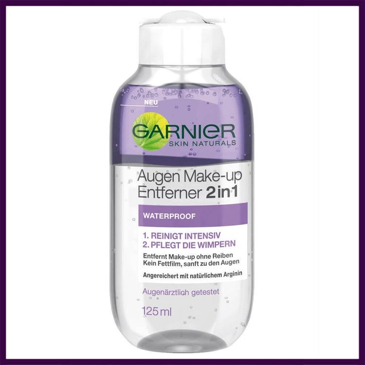 [Nhập Khẩu 100%] Nước Tẩy Trang Mắt Môi Garnier Augen Make Up Entferner 2 in 1, 125ml Pháp