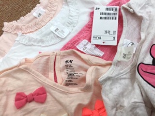Áo thun HM bé gái xuất xịn