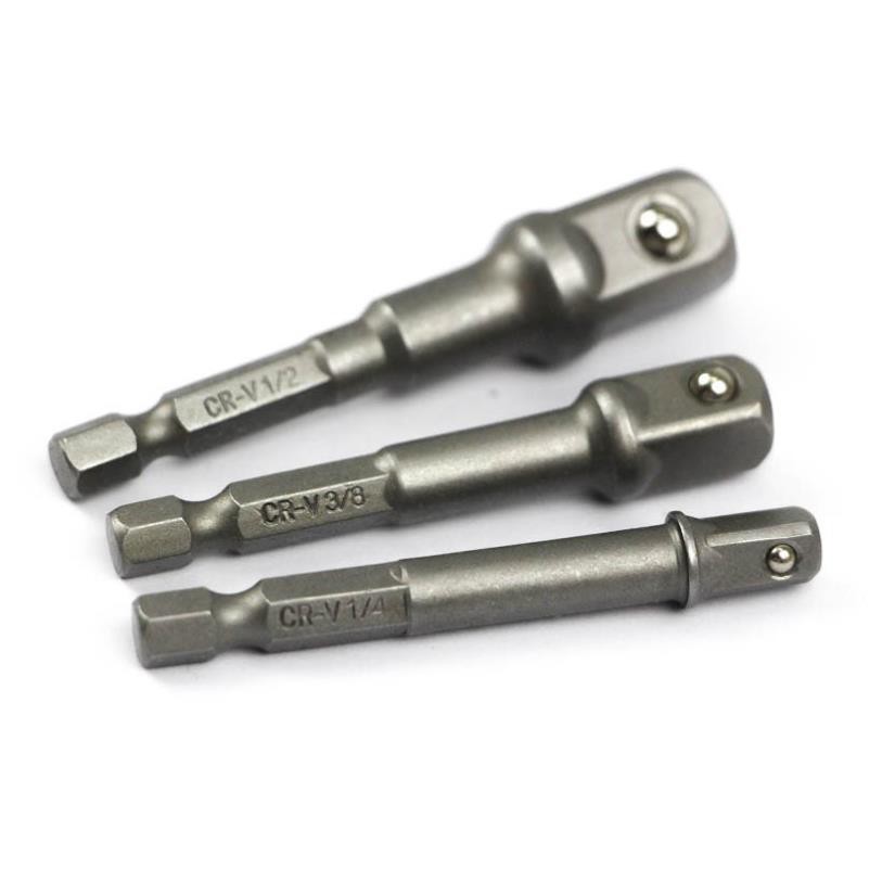 Bộ ba đầu chuyển vít sang đầu bắn bu lông 1/2 &quot; 3/8 &quot; 1/4 &quot; inch Tolsen 77864 chất liệu hợp kim thép siêu cứng bền bỉ