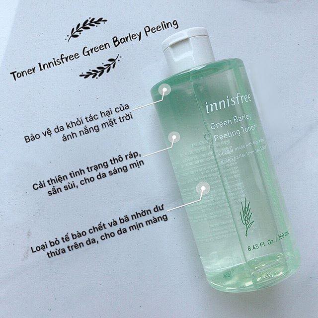 𝐍𝐮̛𝐨̛́𝐜 𝐡𝐨𝐚 𝐡𝐨̂̀𝐧𝐠 𝐥𝐮́𝐚 𝐦𝐚̣𝐜𝐡 𝐱𝐚𝐧𝐡 Innisfree 𝐆𝐫𝐞𝐞𝐧 𝐁𝐚𝐫𝐥𝐞𝐲 𝐏𝐞𝐞𝐥𝐢𝐧𝐠 𝐓𝐨𝐧𝐞𝐫