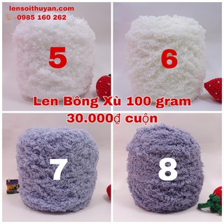 Len Bông Xù cuộn 100gram