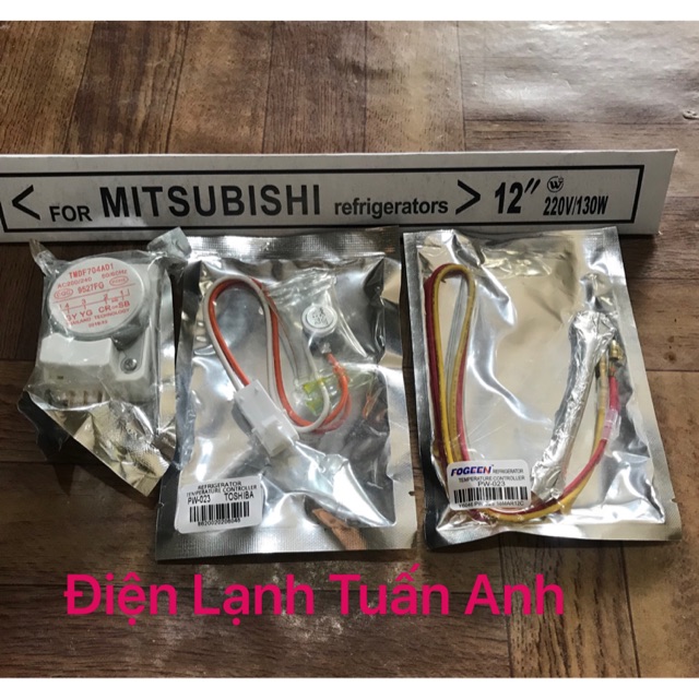 Combo Bộ Xả Đá Tủ Lạnh Toshiba (Sò Nóng+Sò Lạnh+Timer+Bóng Sấy)