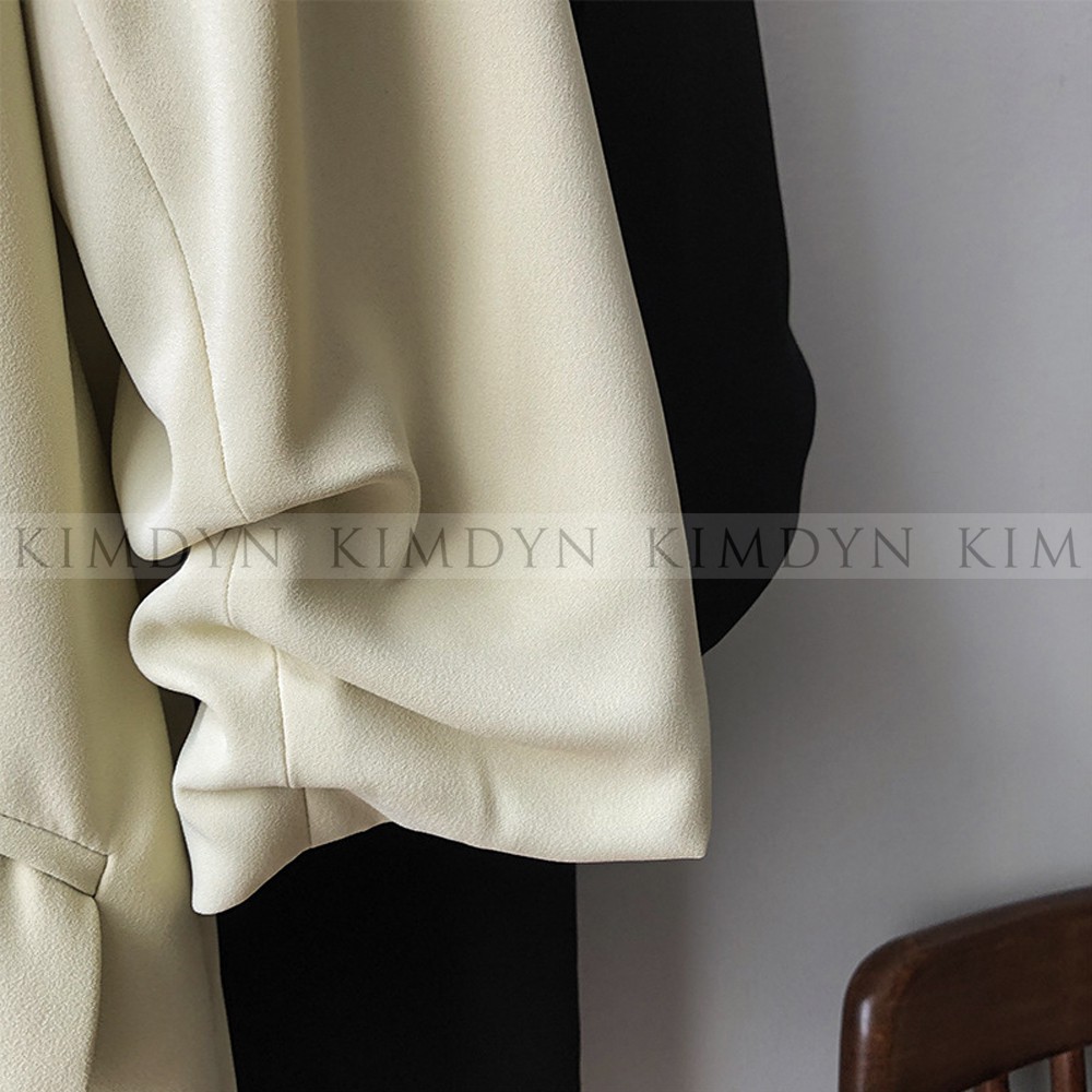 Áo khoác blazer nữ có đệm vai ba màu thanh lịch [KDBL06]