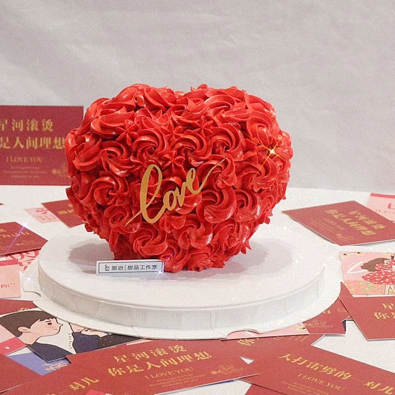 Khuôn Làm Bánh Hình Trái Tim 3D 6 inch 8 inch