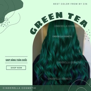 Thuốc nhuộm tóc GREEN TEA (Kèm oxi, gang tay)