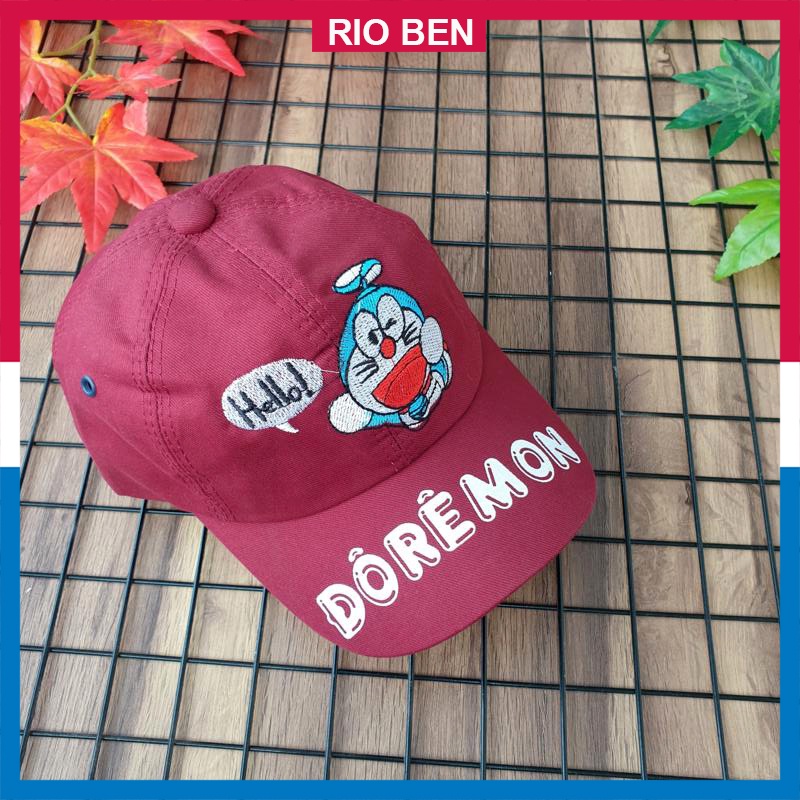 Mũ lưỡi trai cho bé thêu hình Doraemon RBN002 (bé 3-10 tuổi)