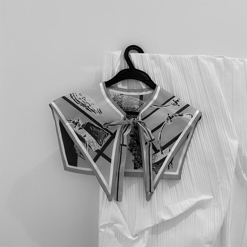 Cổ Áo Rời Giả Áo Sơ Mi Sang Trọng Phong Cách Retro Cho Nữ