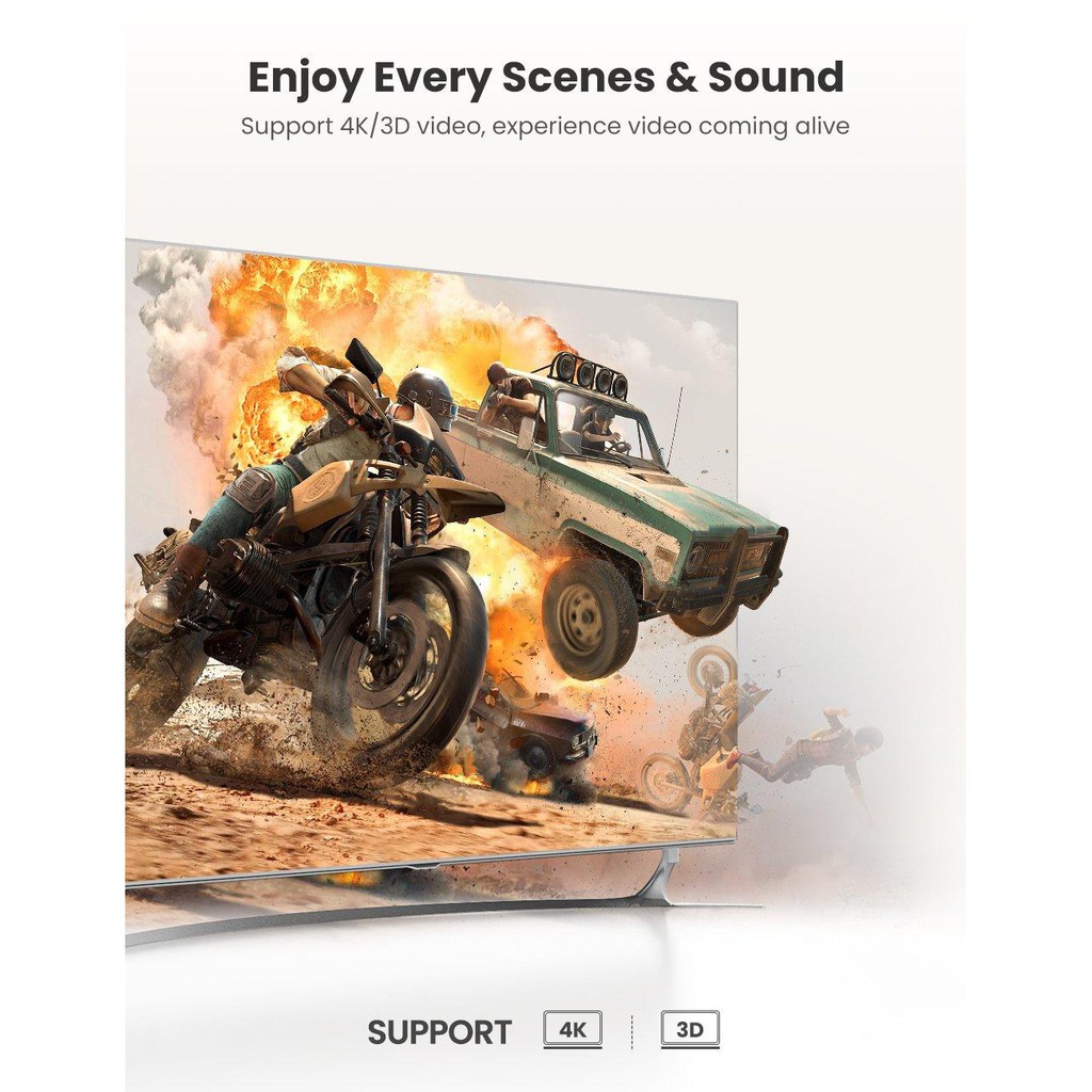 Ugreen 50966 - Bộ gộp và chia HDMI 2 chiều hỗ trợ 4K 2K @30Hz ✔HÀNG CHÍNH HÃNG ✔