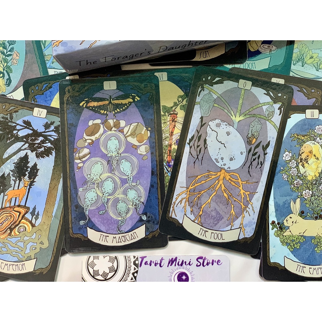Bộ bài The Forager's Daughter Tarot 78 lá phiên bản đầu tiên size gốc